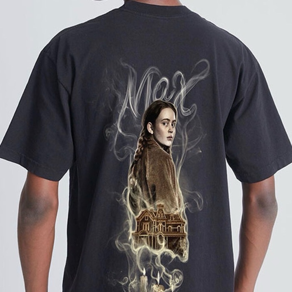 PAC Sun x Stranger Things 4 Max Portrait Turn Around T-Shirt black L SOLD OUT! - Picture 2 of 9